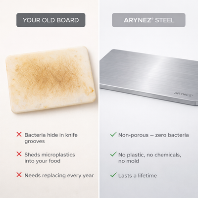 ARYNEZ® STAINLESS STEAL CHOPPING BOARD