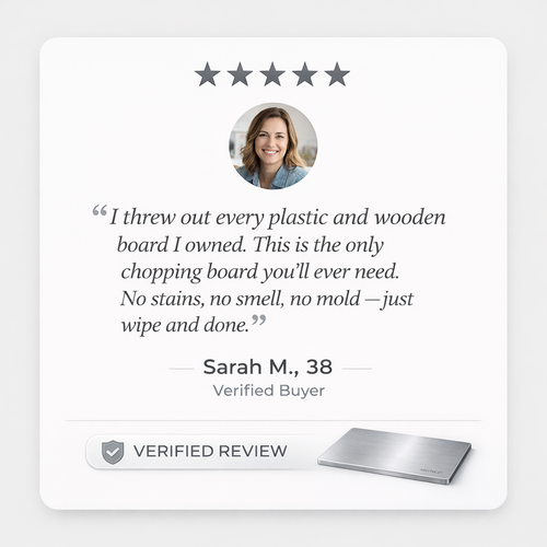 ARYNEZ® STAINLESS STEAL CHOPPING BOARD