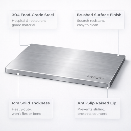 ARYNEZ® STAINLESS STEAL CHOPPING BOARD